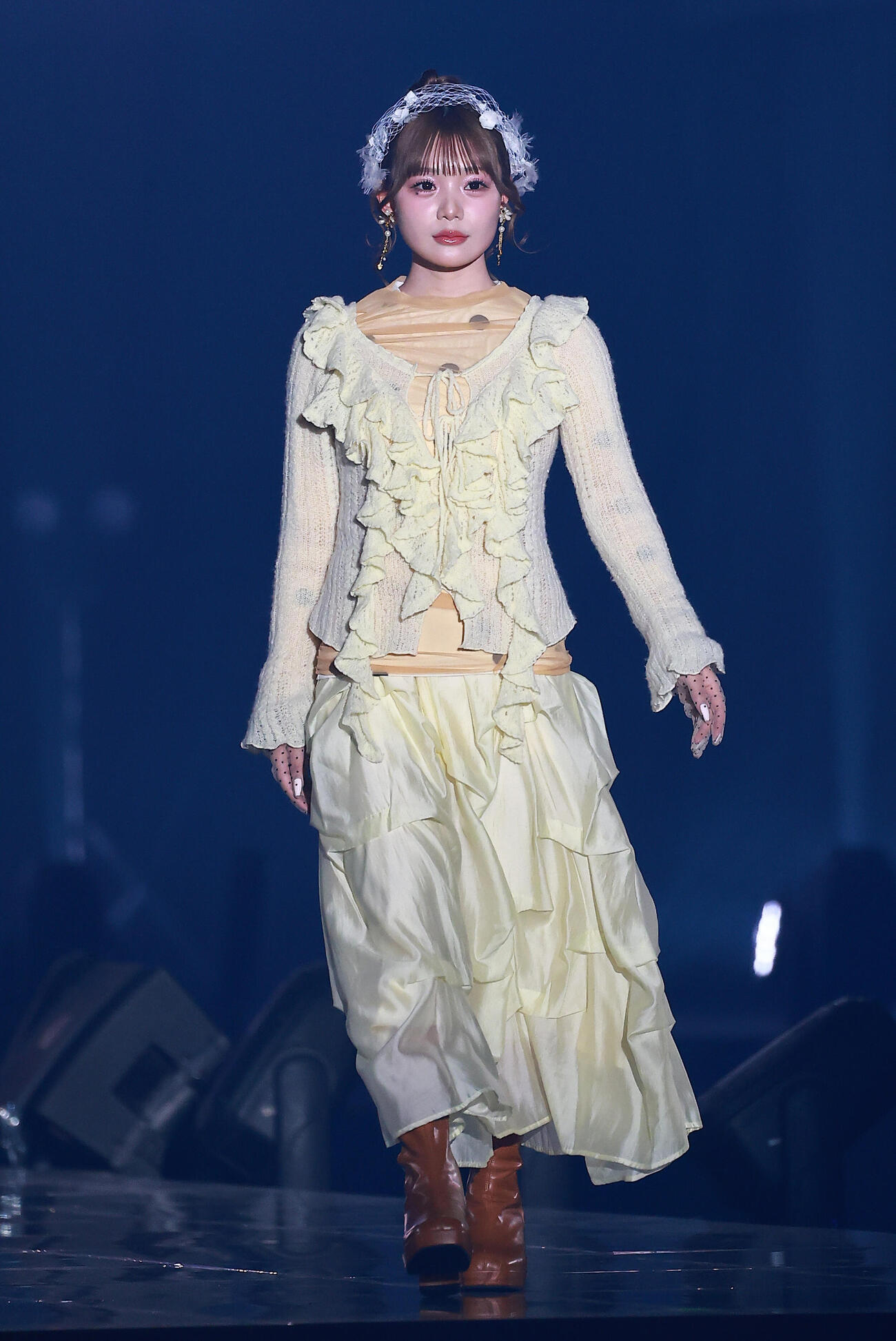 「CREATEs presents IDOL RUNWAY COLLECTION 2026 Supported by TGC」に登場したCUTIE STREETの古澤里紗（撮影・野上伸悟）