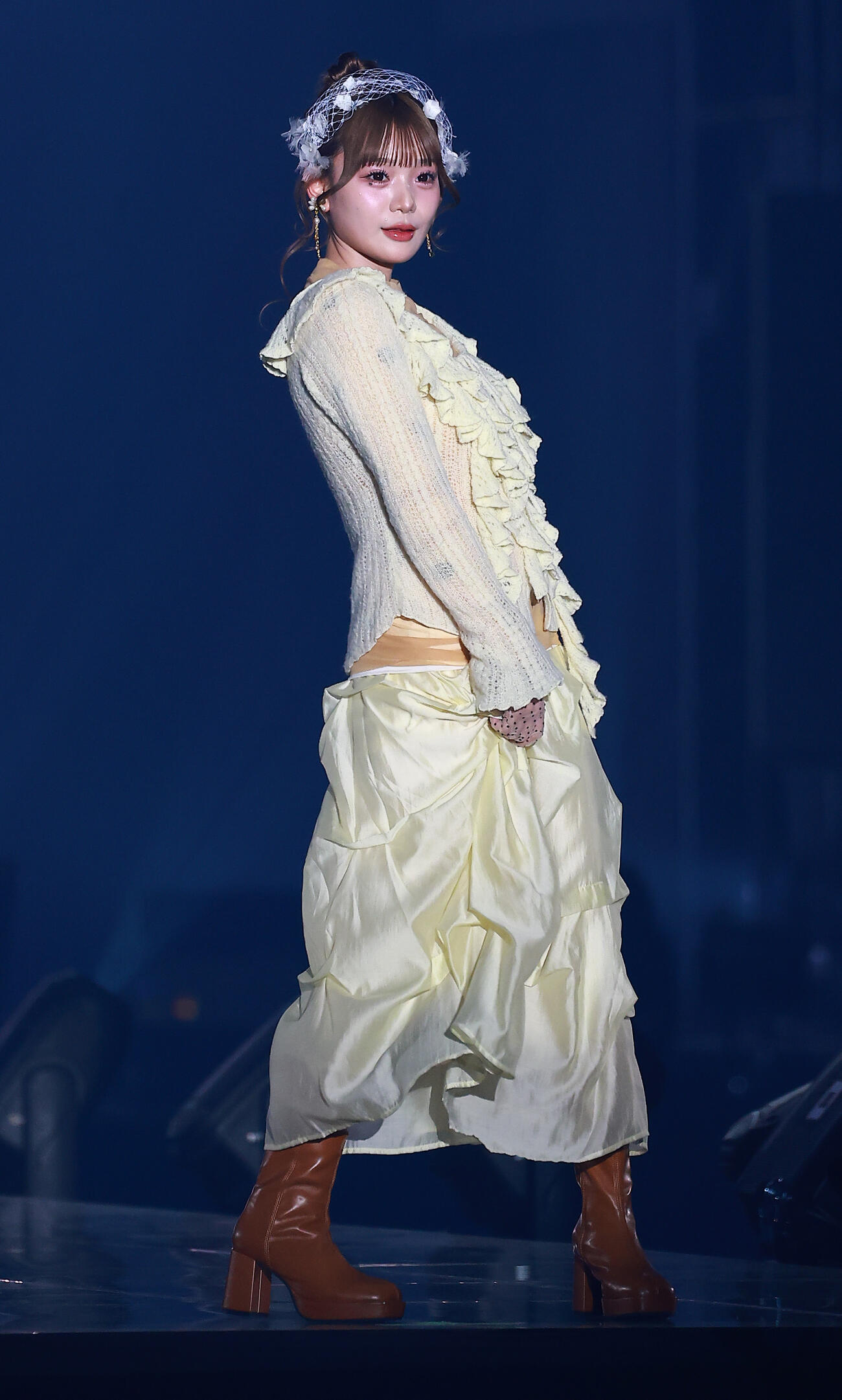 「CREATEs presents IDOL RUNWAY COLLECTION 2026 Supported by TGC」に登場したCUTIE STREETの古澤里紗（撮影・野上伸悟）
