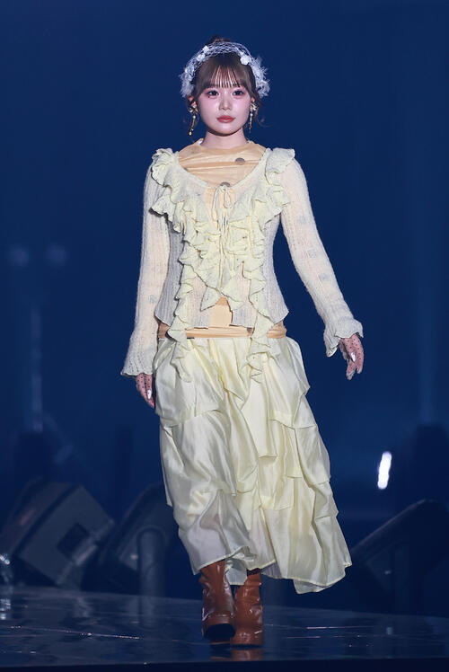 「CREATEs presents IDOL RUNWAY COLLECTION 2026 Supported by TGC」に登場したCUTIE STREETの古澤里紗（撮影・野上伸悟）