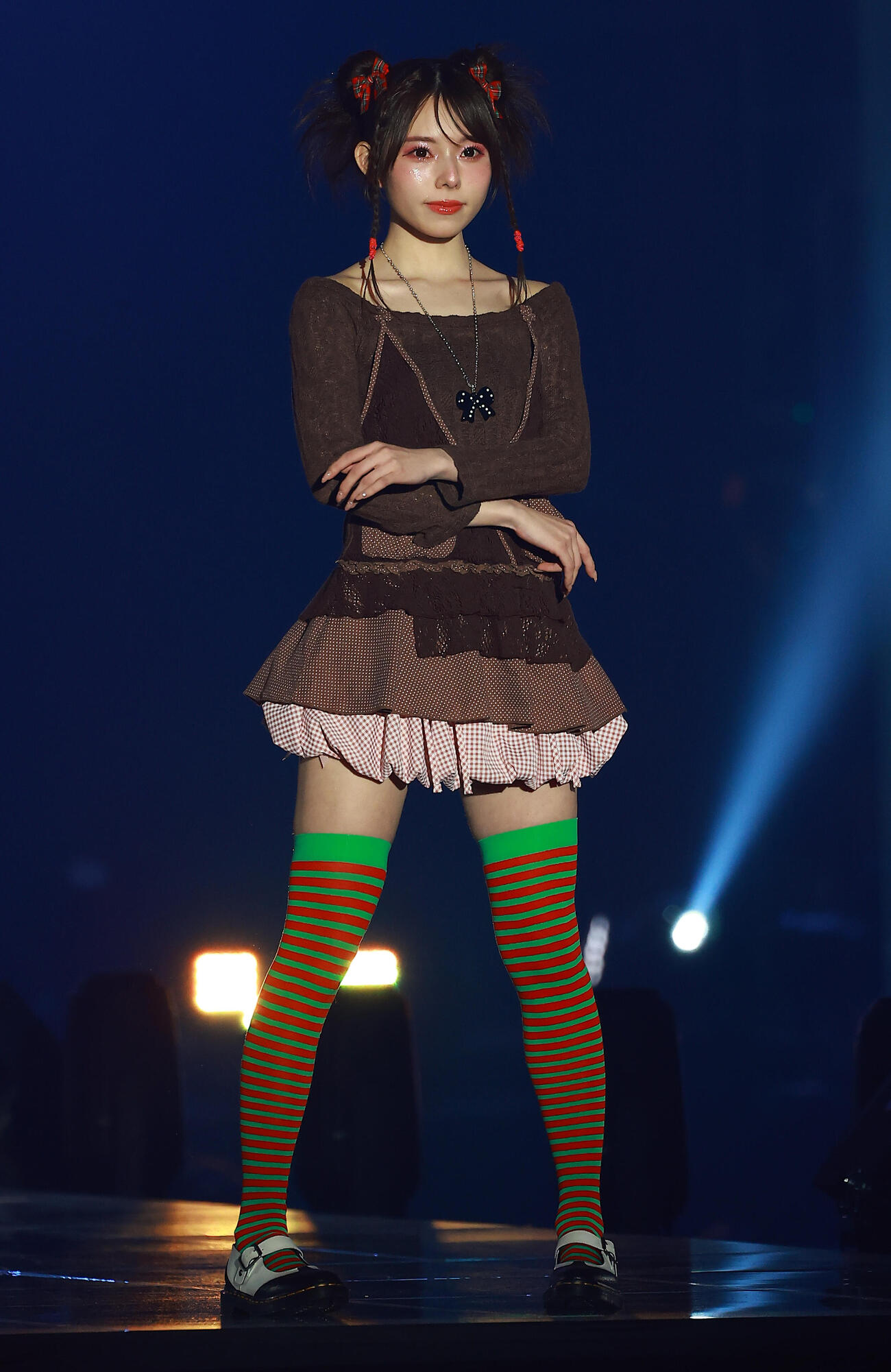 「CREATEs presents IDOL RUNWAY COLLECTION 2026 Supported by TGC」に登場したMa‘Scar’Pieceの大森莉緒（撮影・野上伸悟）