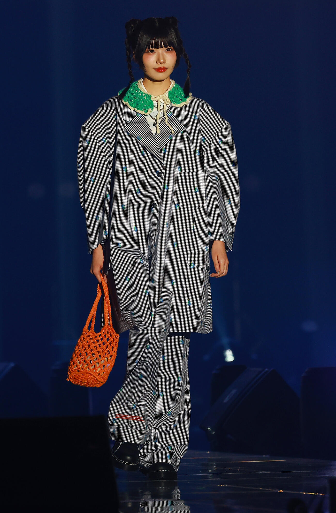 「CREATEs presents IDOL RUNWAY COLLECTION 2026 Supported by TGC」に登場したSWEET STEADYの奥田彩友（撮影・野上伸悟）