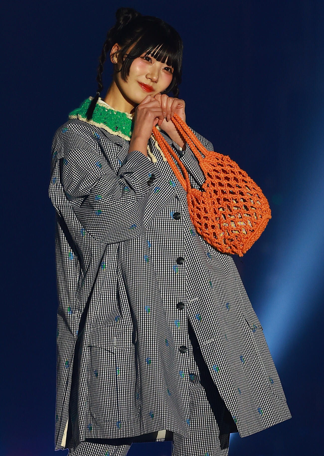 「CREATEs presents IDOL RUNWAY COLLECTION 2026 Supported by TGC」に登場したSWEET STEADYの奥田彩友（撮影・野上伸悟）