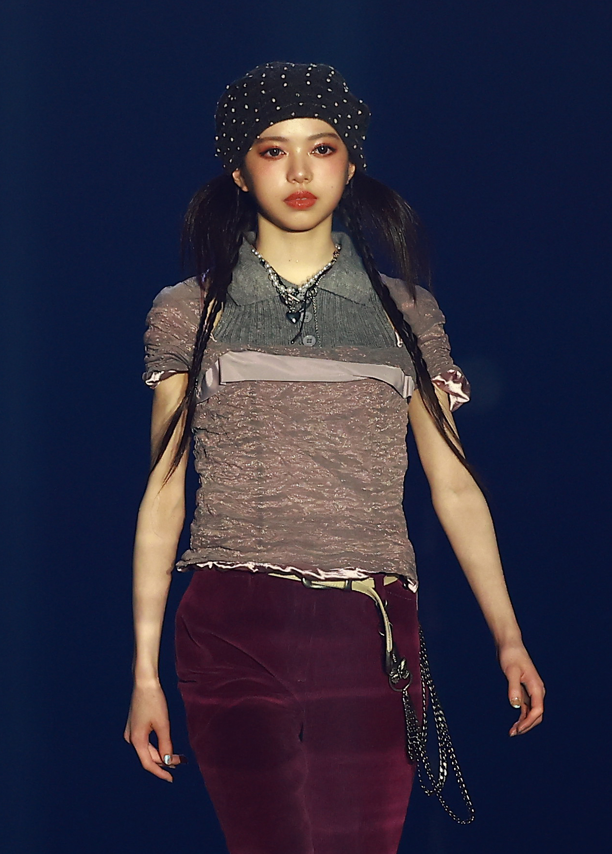 「CREATEs presents IDOL RUNWAY COLLECTION 2026 Supported by TGC」に登場したMORE STARの中山こはく（撮影・野上伸悟）