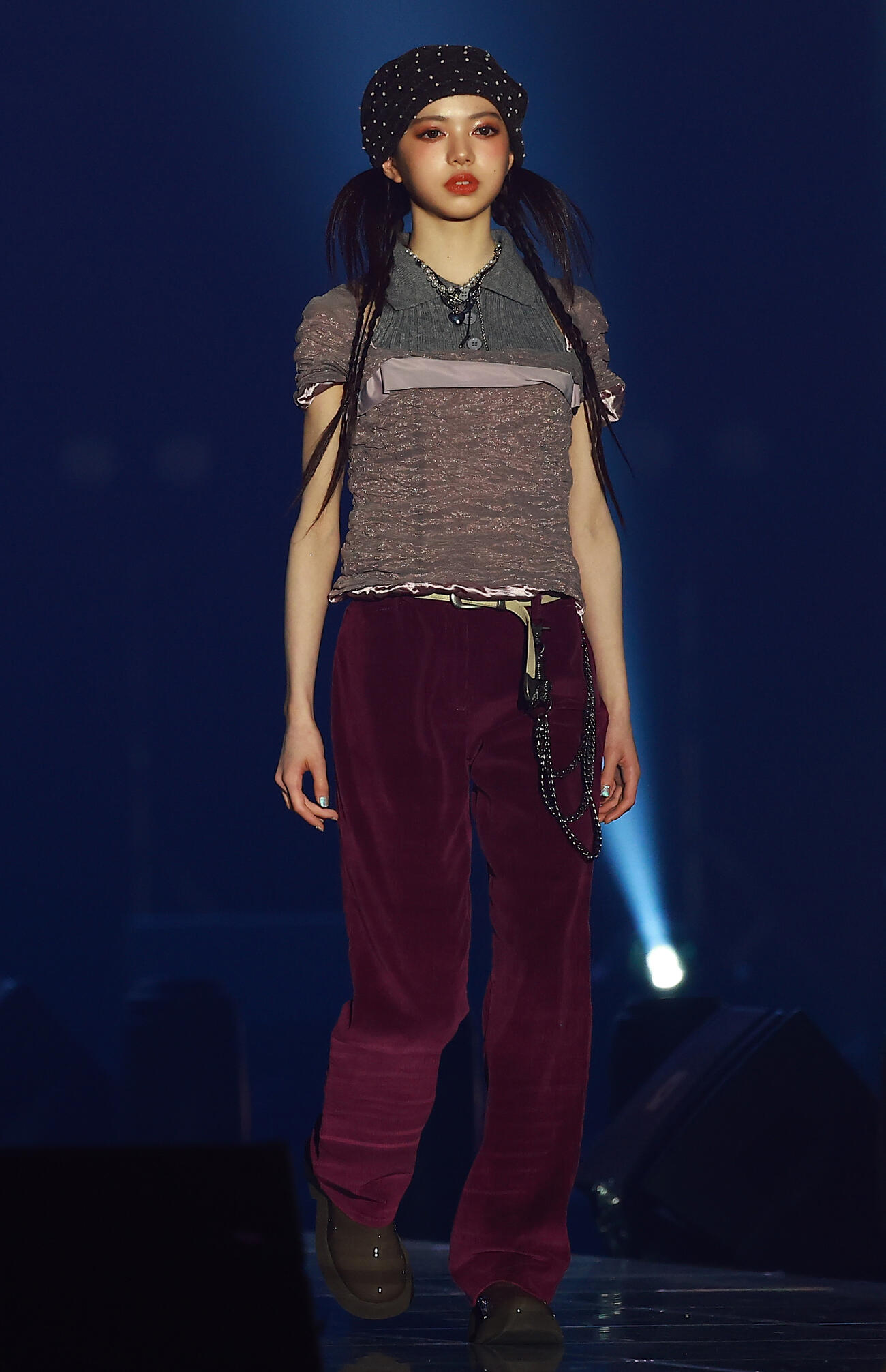 「CREATEs presents IDOL RUNWAY COLLECTION 2026 Supported by TGC」に登場したMORE STARの中山こはく（撮影・野上伸悟）