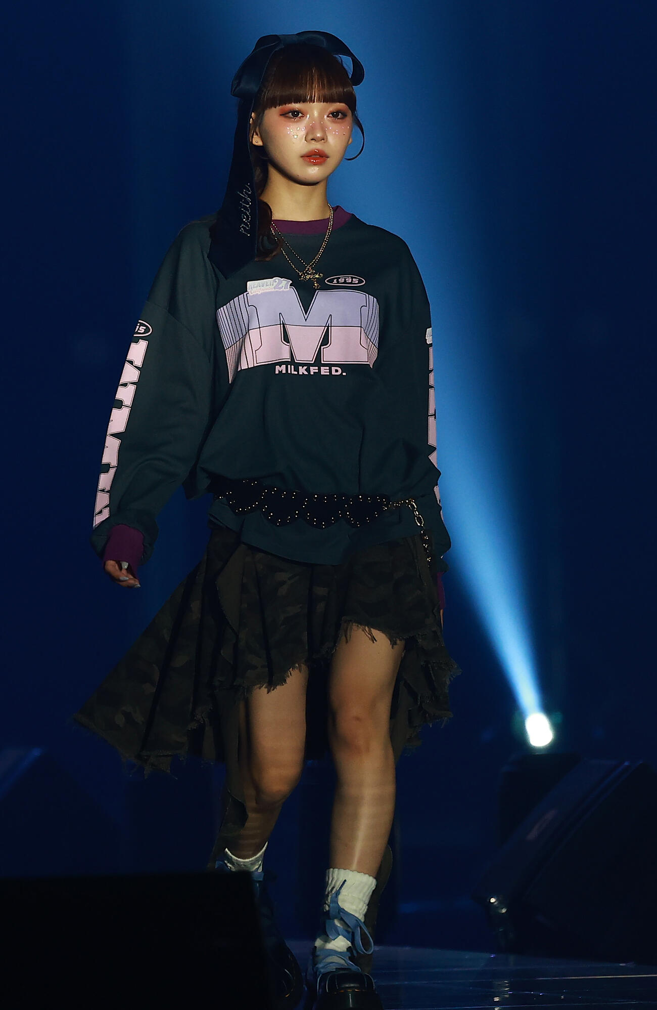 「CREATEs presents IDOL RUNWAY COLLECTION 2026 Supported by TGC」に登場した高嶺のなでしこの籾山ひめり（撮影・野上伸悟）