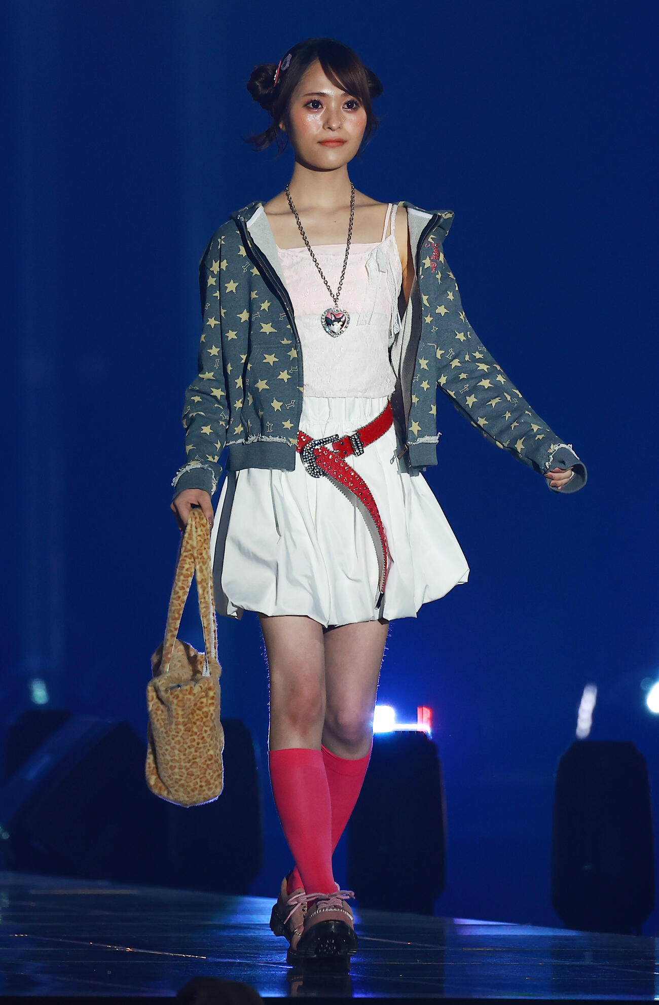 「CREATEs presents IDOL RUNWAY COLLECTION 2026 Supported by TGC」に登場したMORE STARの森田あみ（撮影・野上伸悟）