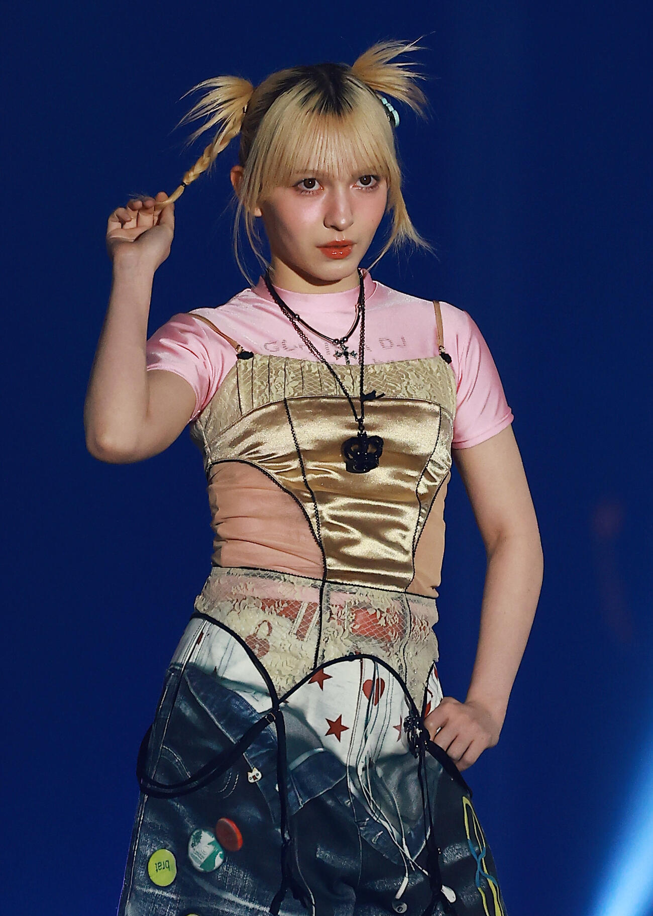 「CREATEs presents IDOL RUNWAY COLLECTION 2026 Supported by TGC」に登場したFRUITS ZIPPERの早瀬ノエル（撮影・野上伸悟）