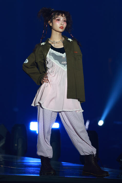 「CREATEs presents IDOL RUNWAY COLLECTION 2026 Supported by TGC」に登場したfav meの澪川舞香（撮影・野上伸悟）