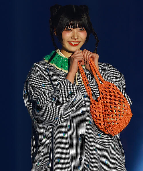 「CREATEs presents IDOL RUNWAY COLLECTION 2026 Supported by TGC」に登場したSWEET STEADYの奥田彩友（撮影・野上伸悟）