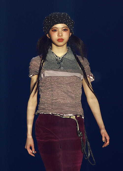 「CREATEs presents IDOL RUNWAY COLLECTION 2026 Supported by TGC」に登場したMORE STARの中山こはく（撮影・野上伸悟）