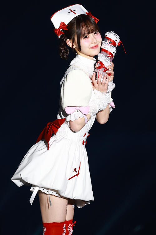 「CREATEs presents IDOL RUNWAY COLLECTION 2026 Supported by TGC」に登場した高嶺のなでしこの松本ももな（撮影・野上伸悟）