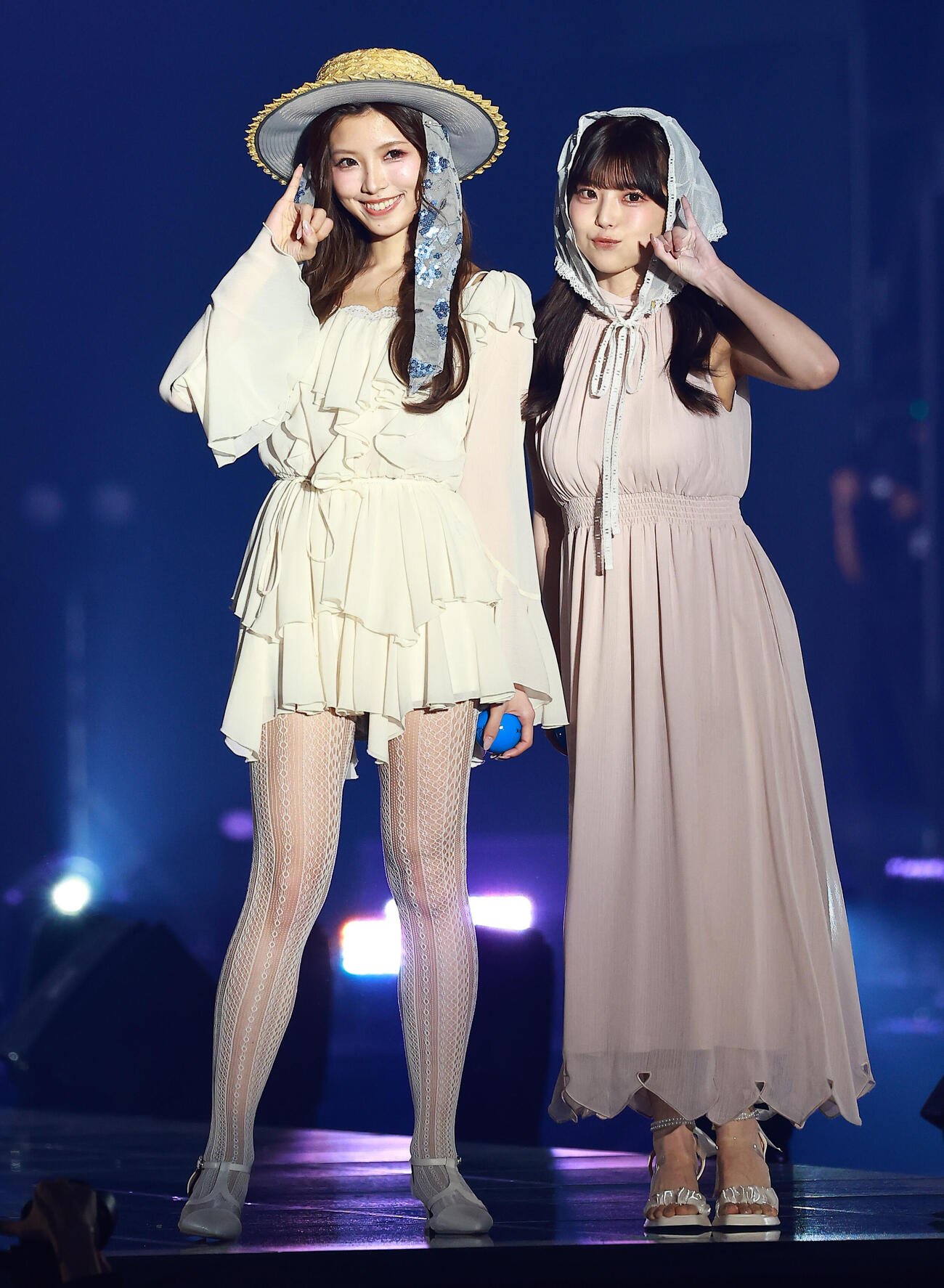 「CREATEs presents IDOL RUNWAY COLLECTION 2026 Supported by TGC」に登場したToi Toi Toiの一条カオリ（左）とさくらもも（撮影・野上伸悟）