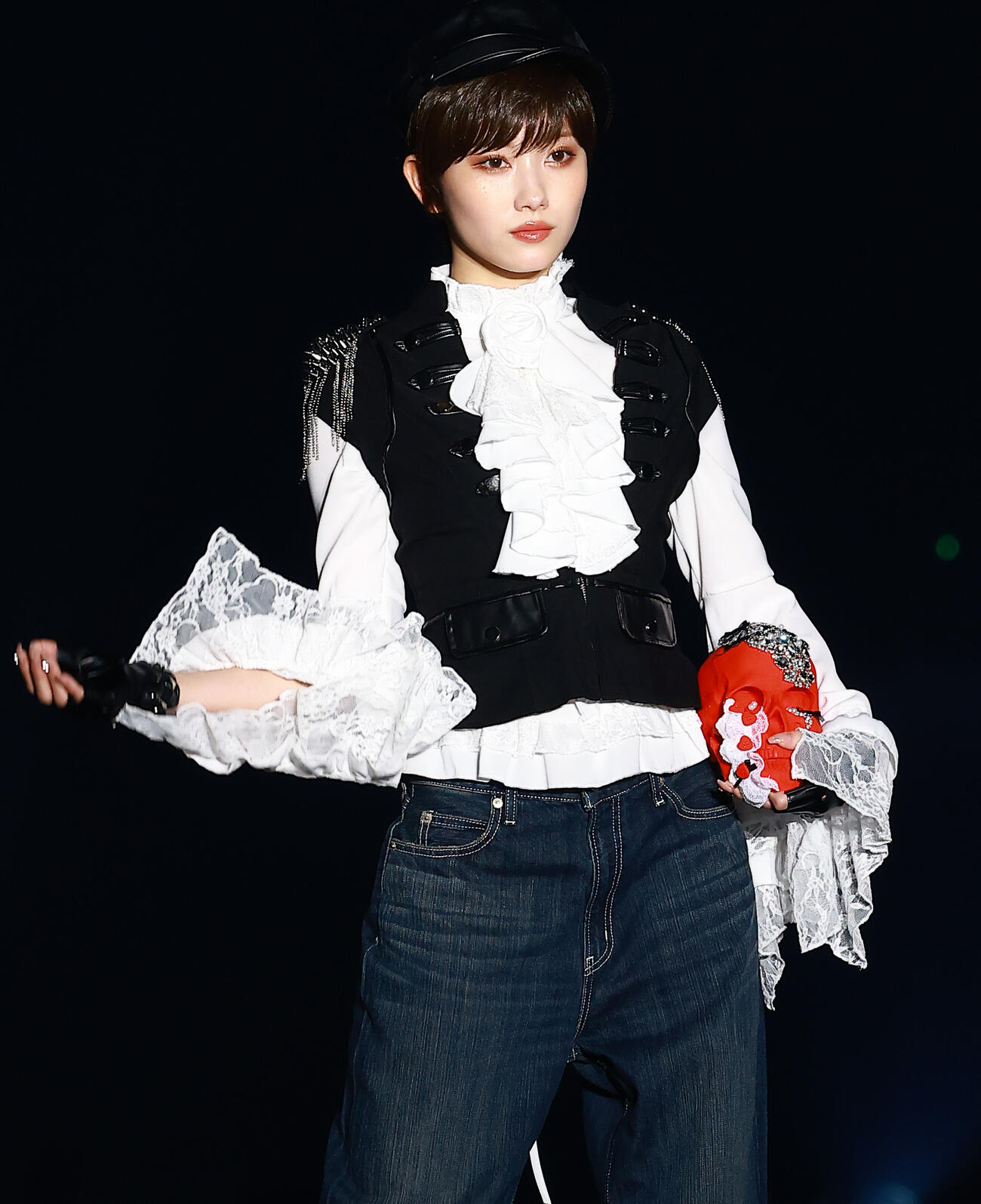「CREATEs presents IDOL RUNWAY COLLECTION 2026 Supported by TGC」に登場したfav meの丸山蘭奈（撮影・野上伸悟）
