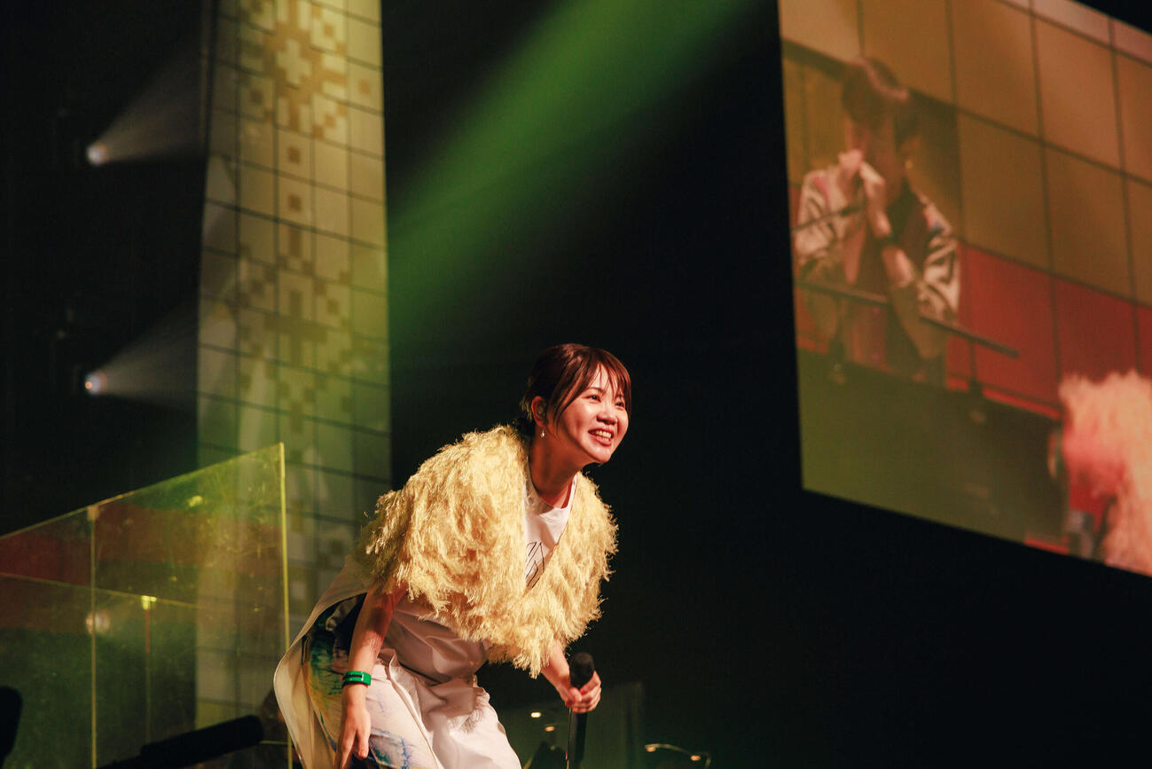 「超いきものがかりフェス　デビュー20周年だよ!!～ありがとうって伝えたくて～」を行ったいきものがかり（撮影：白重　聡一郎）