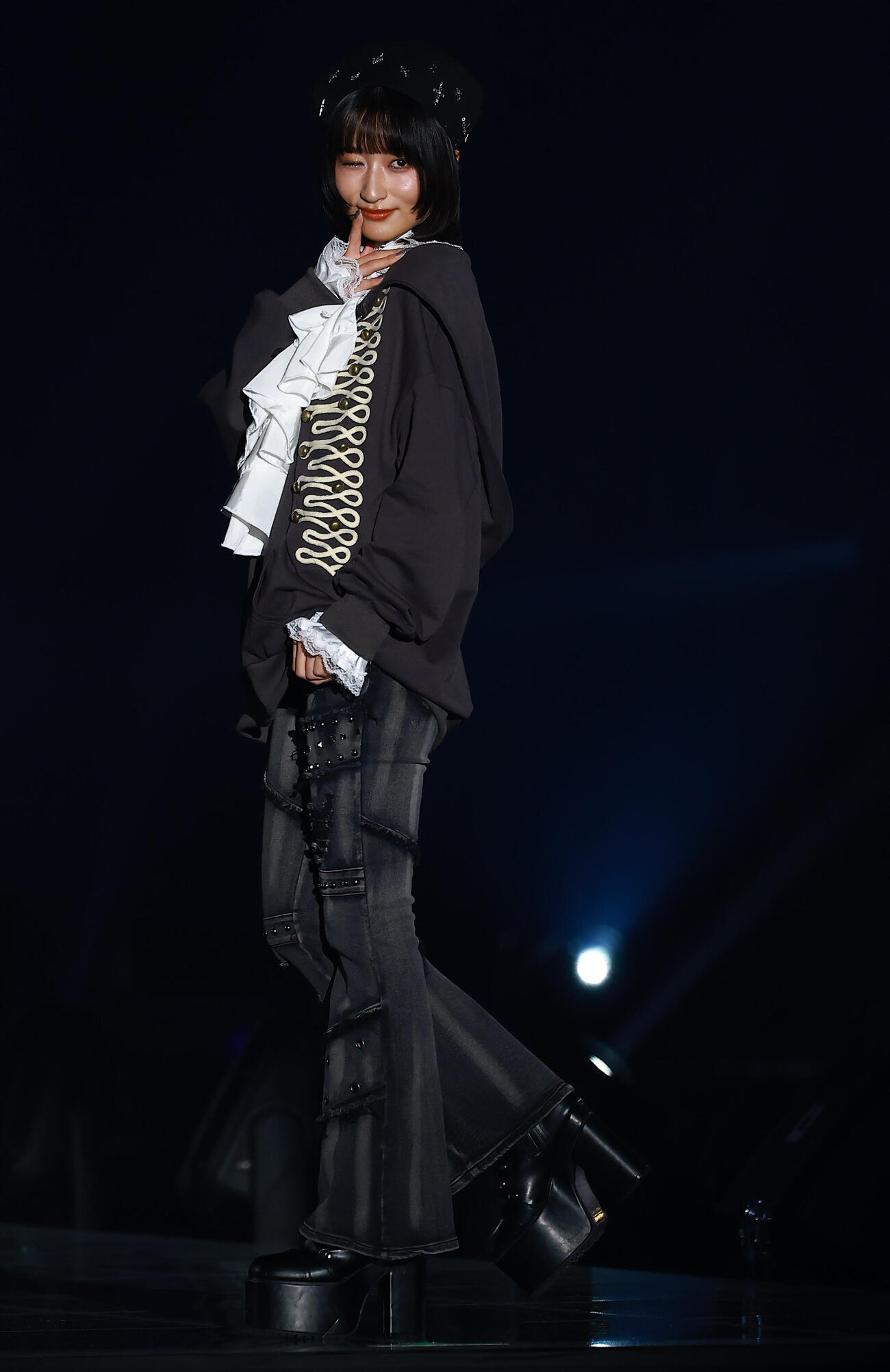 「CREATEs presents IDOL RUNWAY COLLECTION 2026 Supported by TGC」に登場したDevil ANTHEMの水野瞳（撮影・野上伸悟）