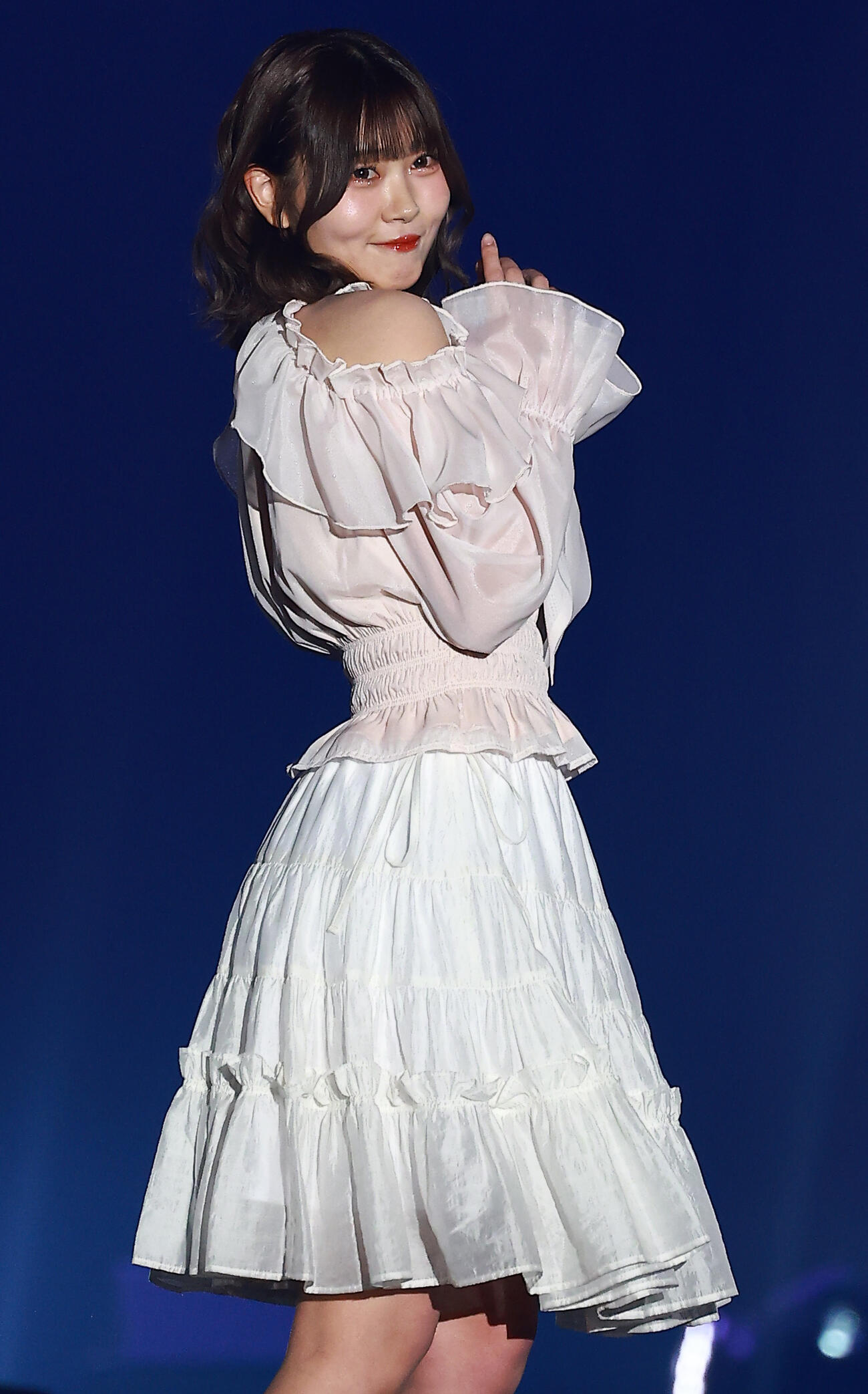 「CREATEs presents IDOL RUNWAY COLLECTION 2026 Supported by TGC」に登場した≒JOYの小澤愛実（撮影・野上伸悟）