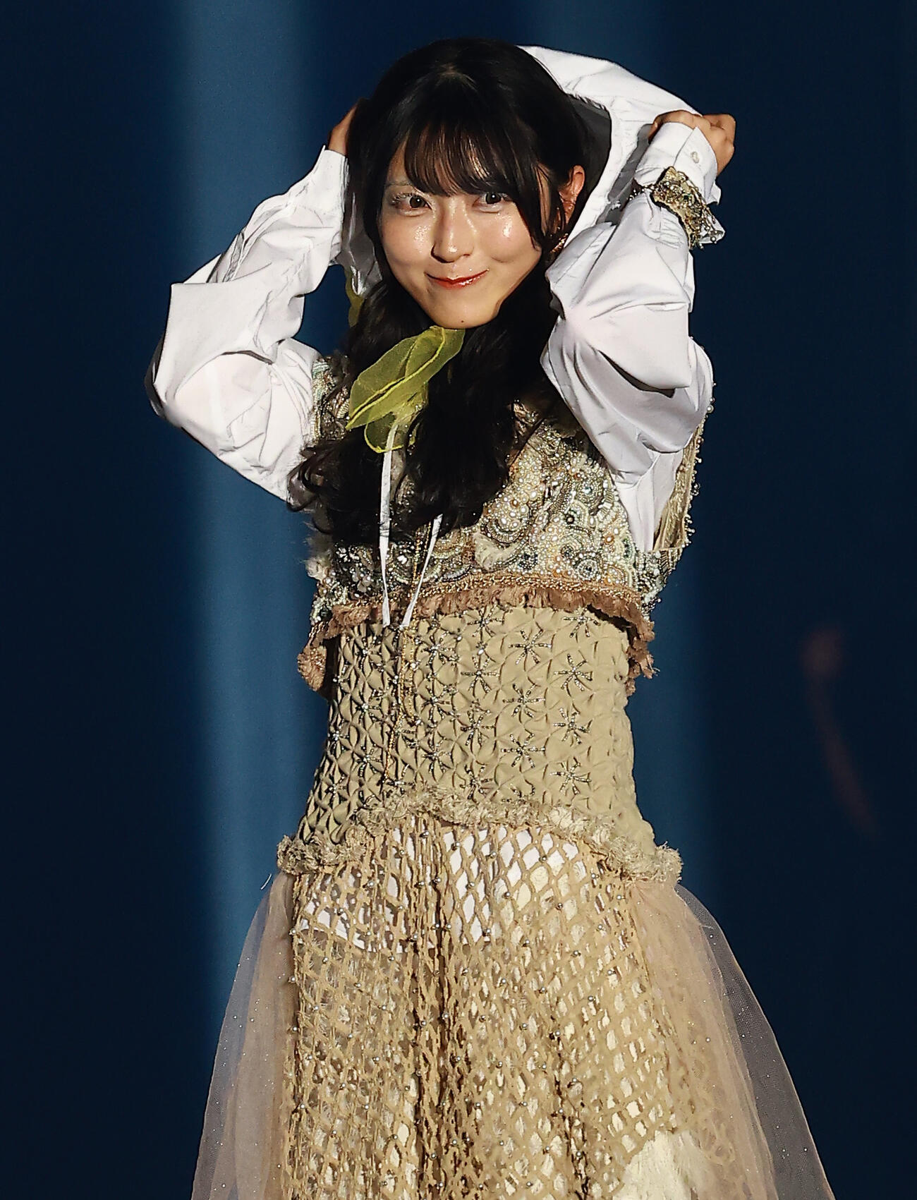 「CREATEs presents IDOL RUNWAY COLLECTION 2026 Supported by TGC」に登場したAKB48の佐藤綺星（撮影・野上伸悟）