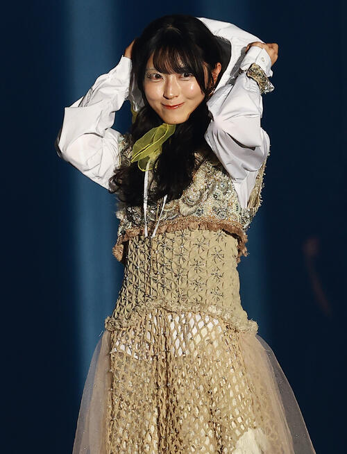 「CREATEs presents IDOL RUNWAY COLLECTION 2026 Supported by TGC」に登場したAKB48の佐藤綺星（撮影・野上伸悟）