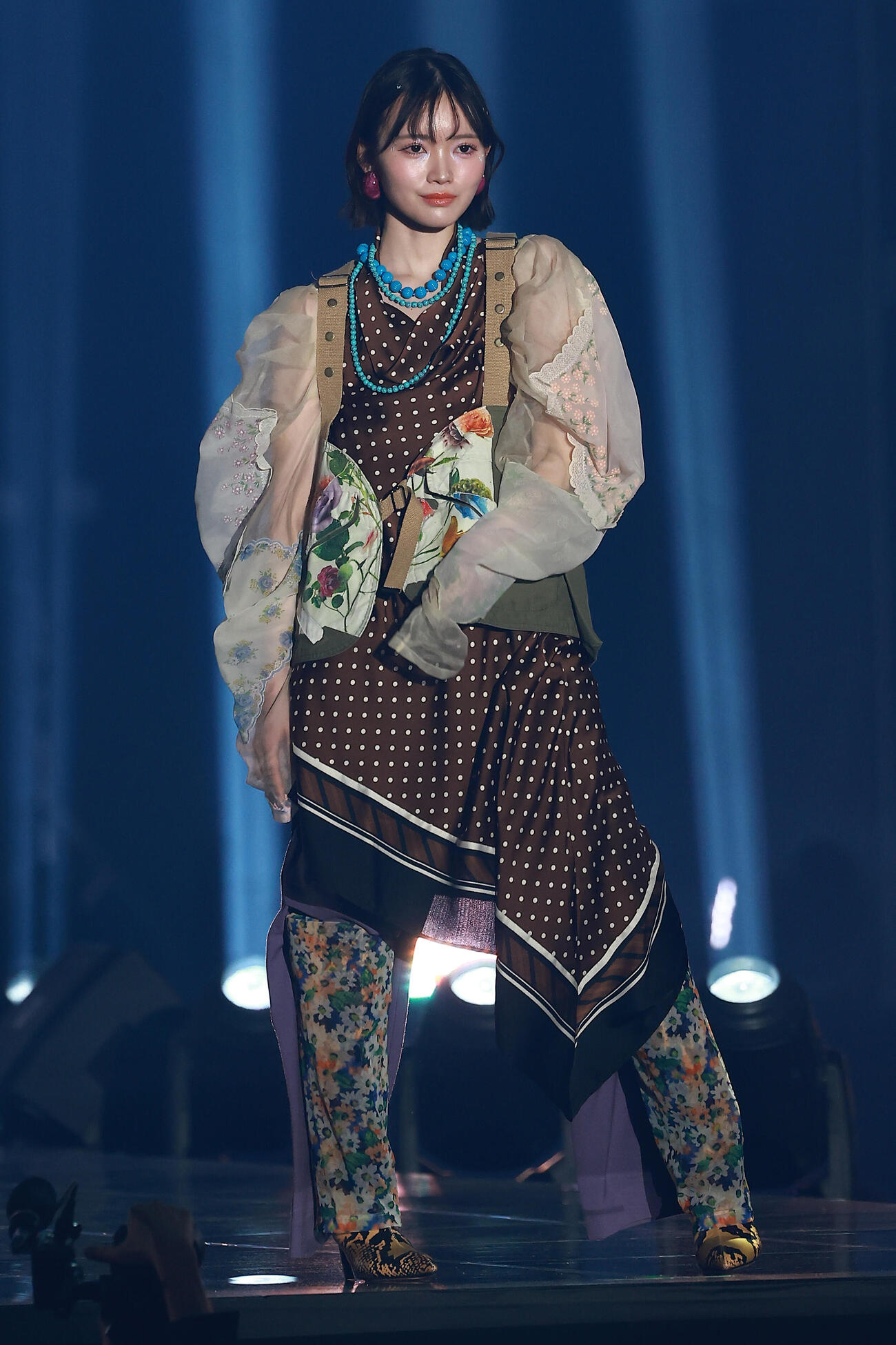 「CREATEs presents IDOL RUNWAY COLLECTION 2026 Supported by TGC」に登場したCUTIE STREETの真鍋凪咲（撮影・野上伸悟）