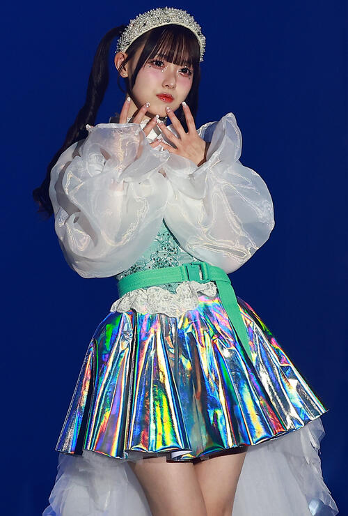 「CREATEs presents IDOL RUNWAY COLLECTION 2026 Supported by TGC」に登場した高嶺のなでしこの松本ももな（撮影・野上伸悟）