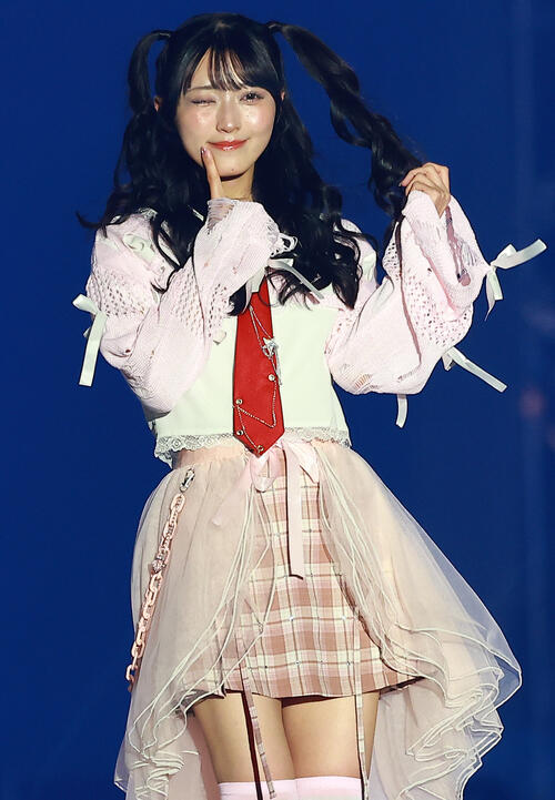 「CREATEs presents IDOL RUNWAY COLLECTION 2026 Supported by TGC」に登場したAKB48の佐藤綺星（撮影・野上伸悟）