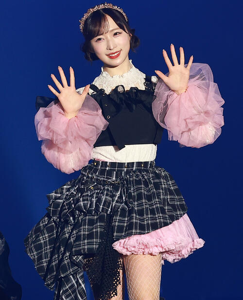 「CREATEs presents IDOL RUNWAY COLLECTION 2026 Supported by TGC」に登場したAKB48の小栗有以（撮影・野上伸悟）