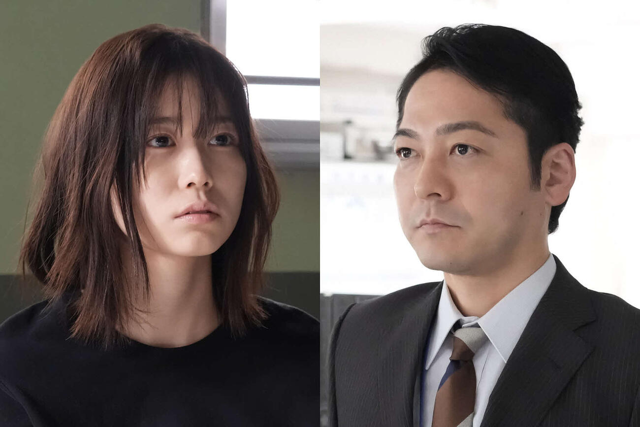 「東京P.D.　警視庁広報2係」season2に出演する丹生明里（左）と柏原収史（（C）フジテレビ）