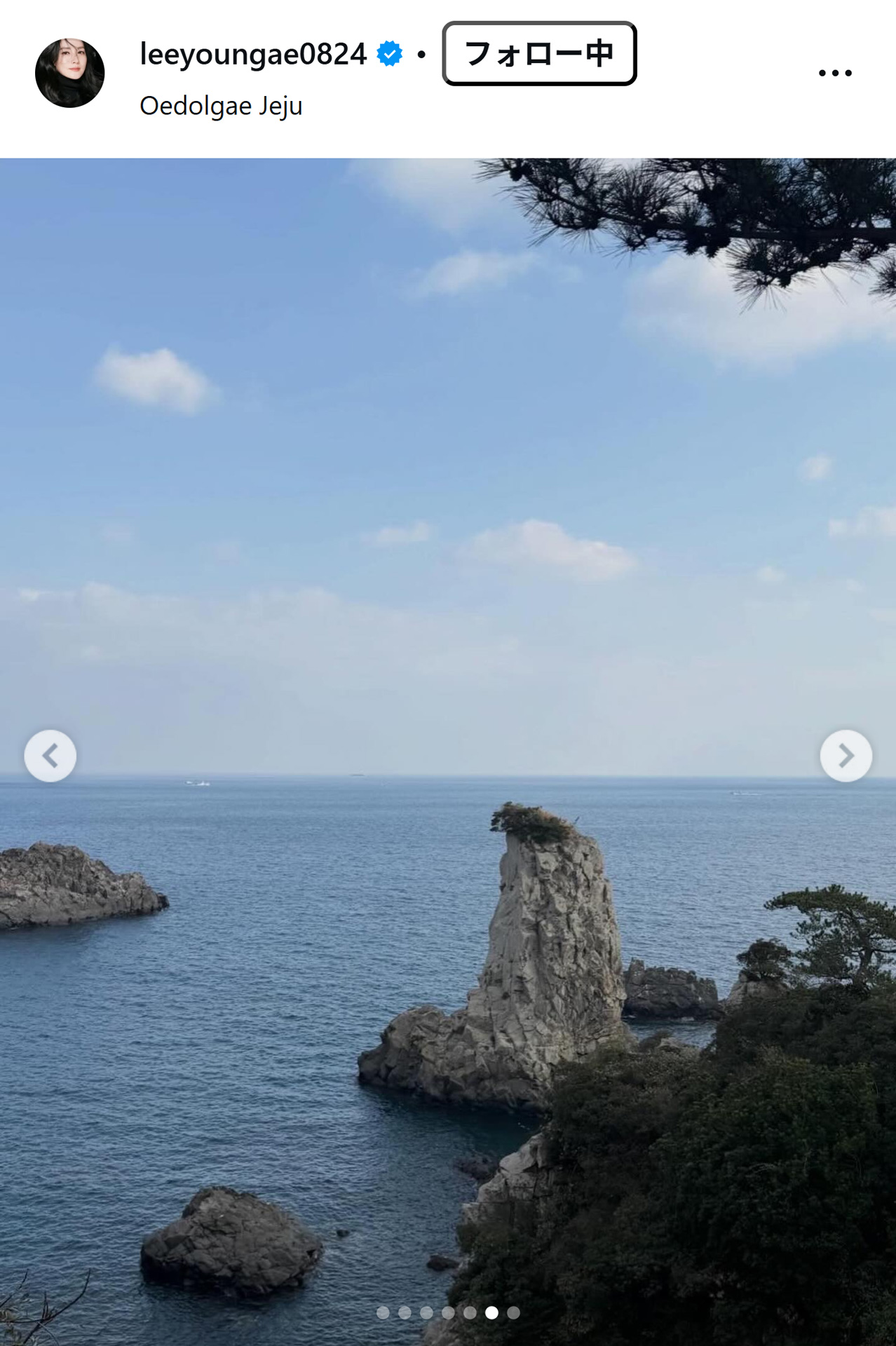 イ・ヨンエのインスタグラムから