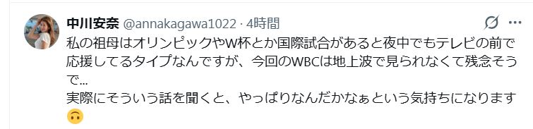 中川安奈のXから