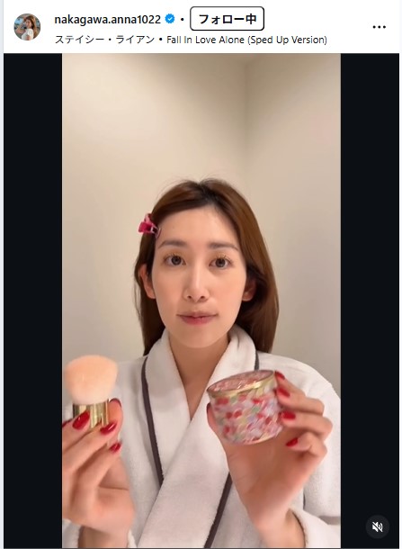中川安奈のインスタグラムから