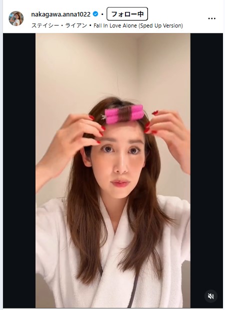 中川安奈のインスタグラムから