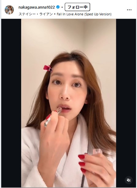 中川安奈のインスタグラムから