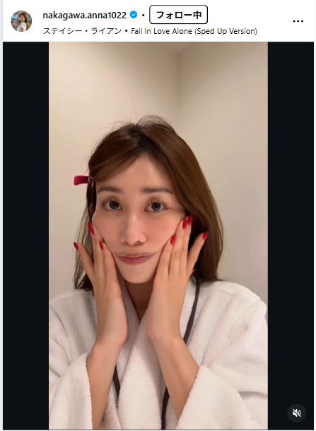 中川安奈のインスタグラムから