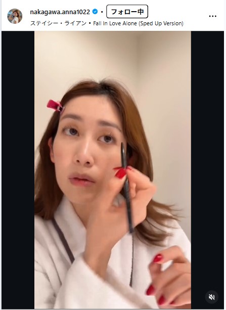 中川安奈のインスタグラムから