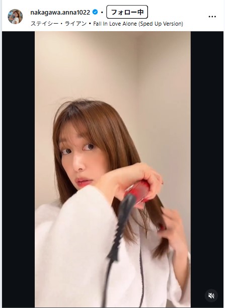 中川安奈のインスタグラムから