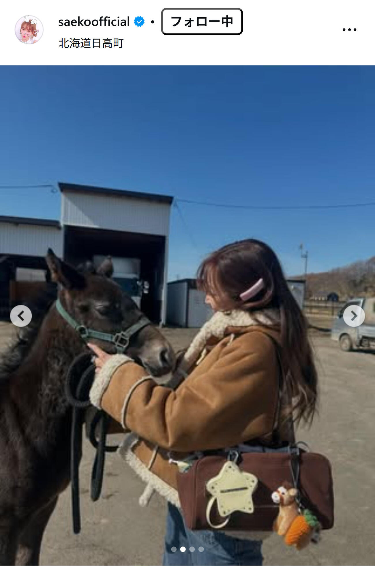 紗栄子のインスタグラムから