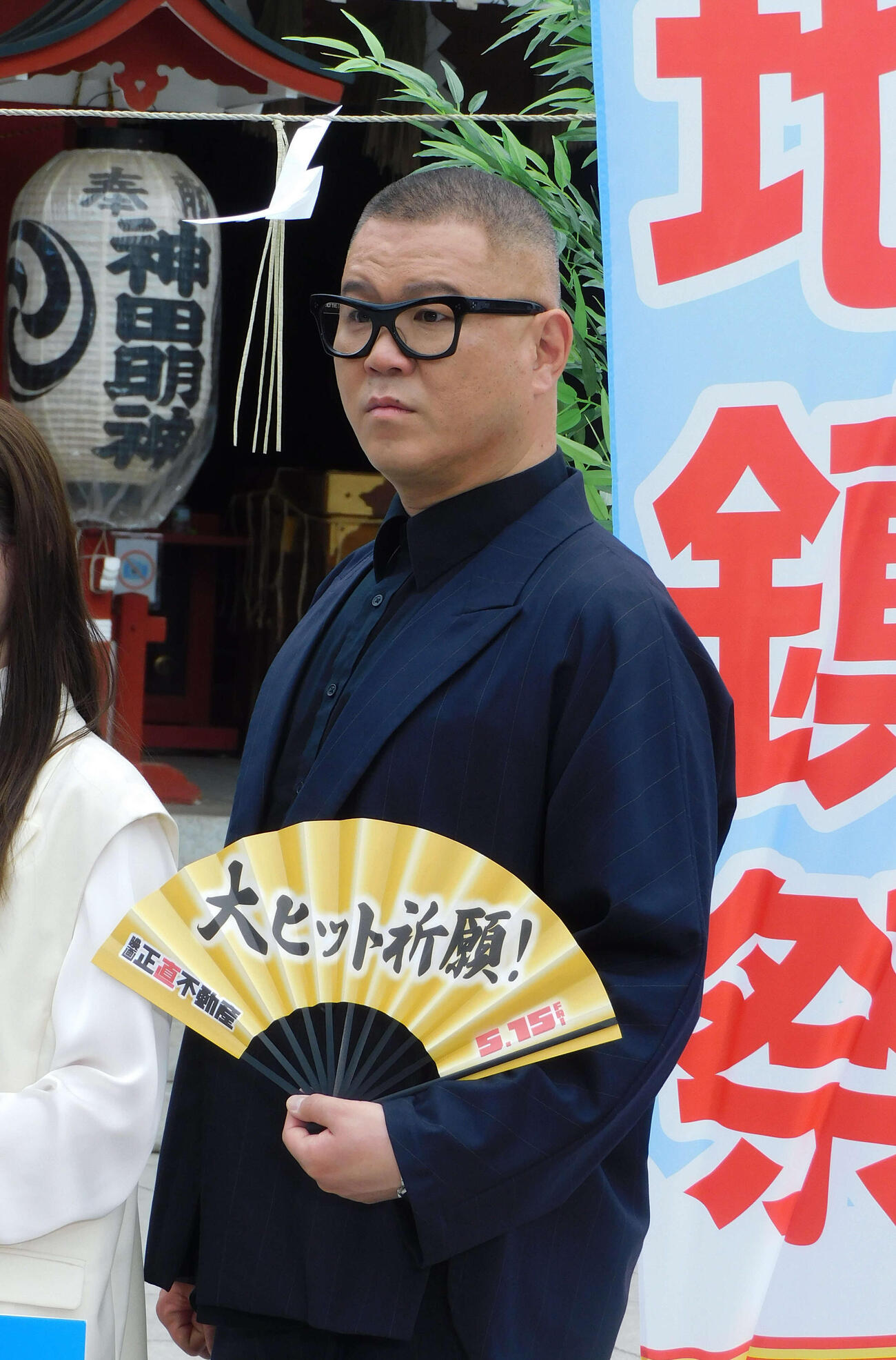 映画「正直不動産」に出演する長谷川忍（撮影・寺本吏輝）
