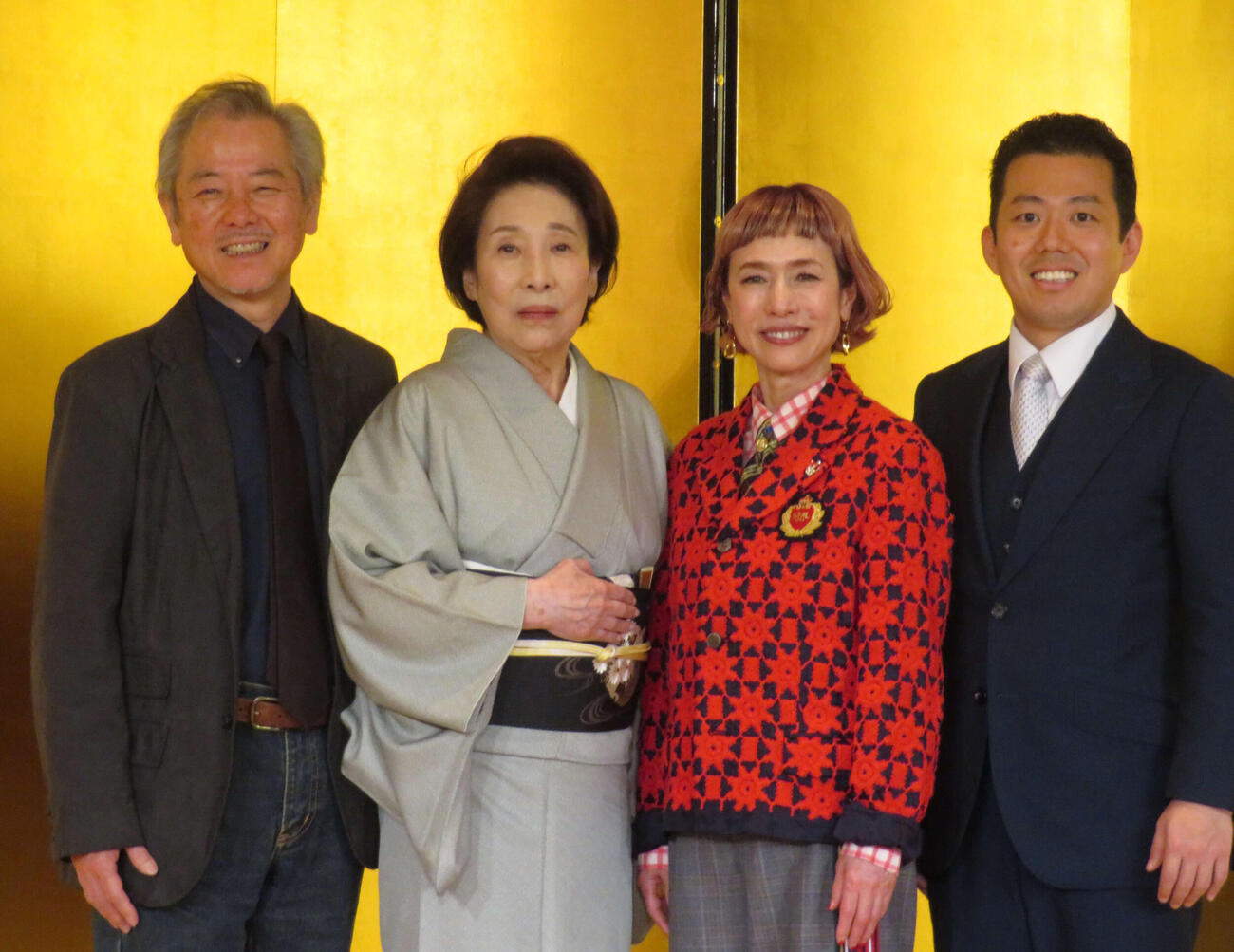 左から齋藤雅文さん、波乃久里子、久本雅美、藤山扇治郎