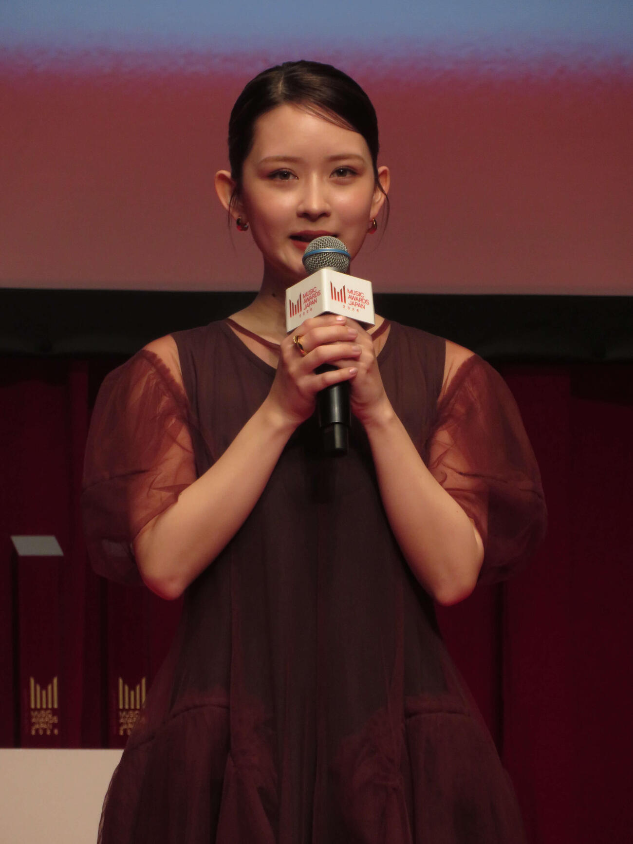 「MUSIC AWARDS JAPANエントリー発表会」に出席した畑芽育