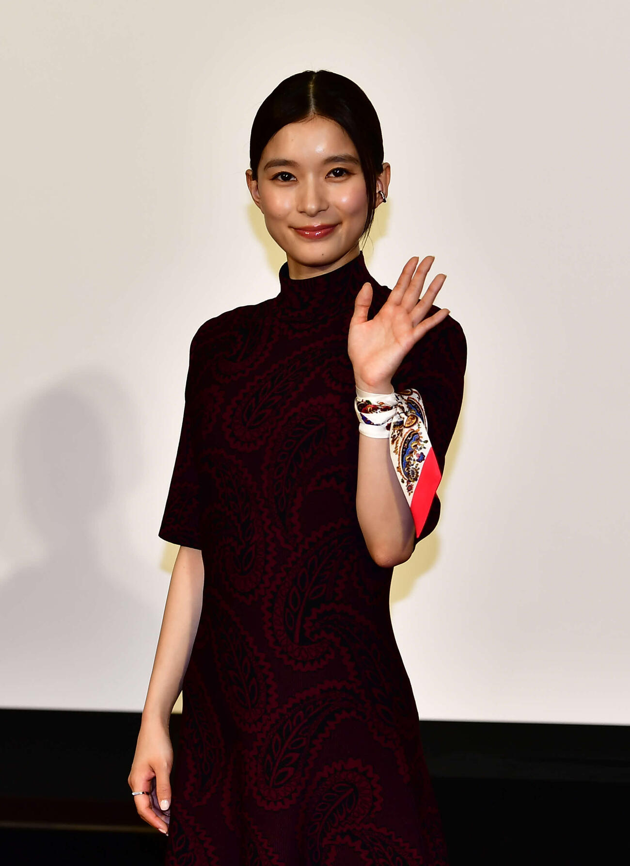 NHK特集ドラマ「有罪、とAIは告げた」の取材会に出席した芳根京子（撮影・松尾幸之介）