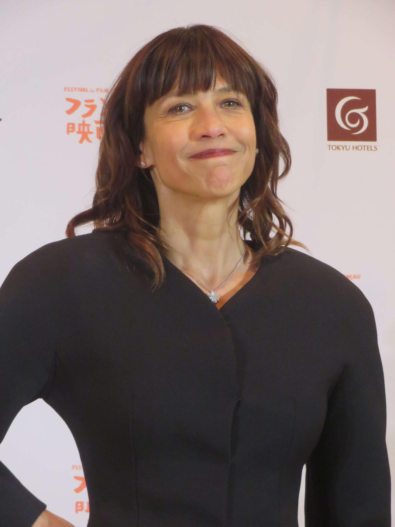 「フランス映画祭2026」フォトコールに参加したソフィー・マルソー（撮影・川田和博）