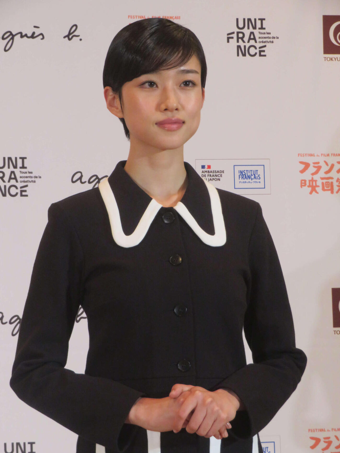 「フランス映画祭2026」フォトコールに参加したアンバサダーの河合優実（撮影・川田和博）