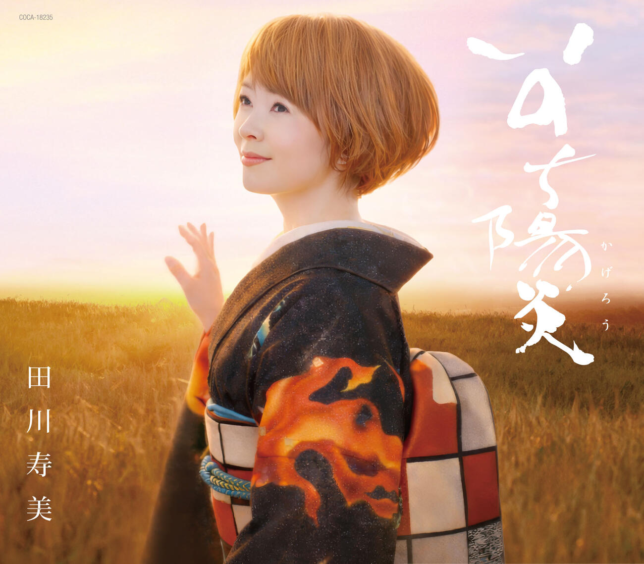解禁された田川寿美35周年記念曲「いのち陽炎」のジャケットアートワーク