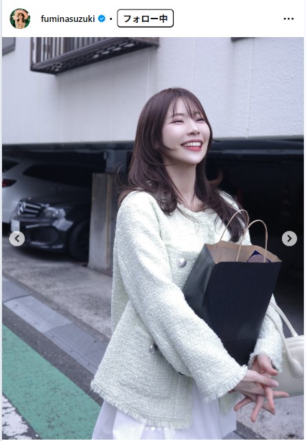 鈴木ふみ奈のインスタグラムから