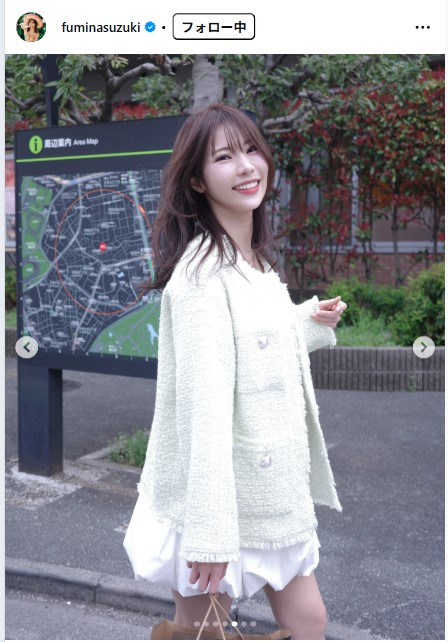 鈴木ふみ奈のインスタグラムから
