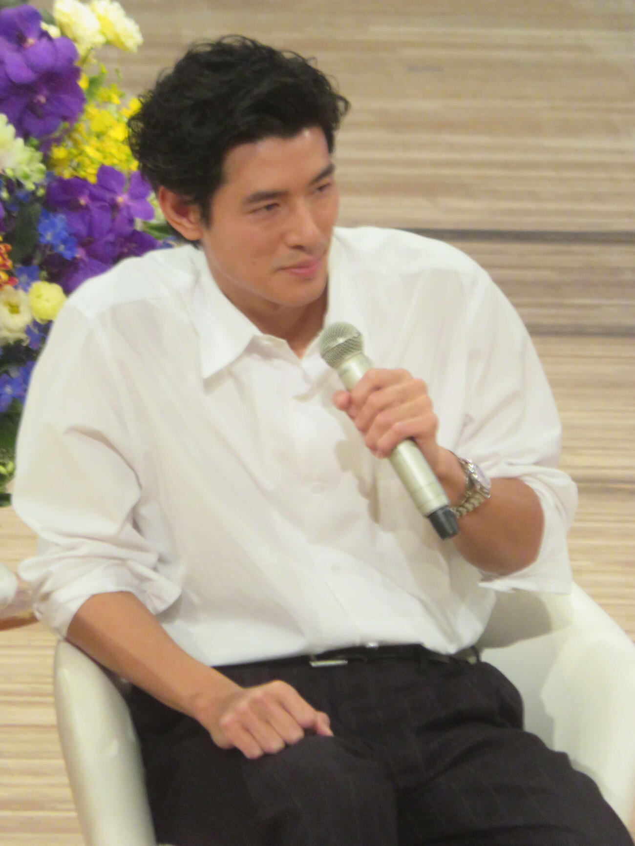 大河ドラマ「豊臣兄弟！」トークイベントに出席した中島歩（撮影・川田和博）