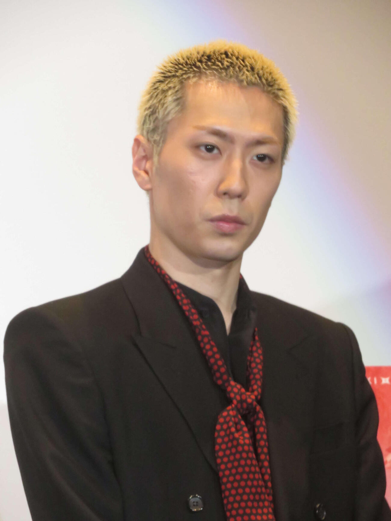 ゲキ×シネ「紅鬼物語」公開記念舞台あいさつに出席した早乙女友貴（撮影・川田和博）