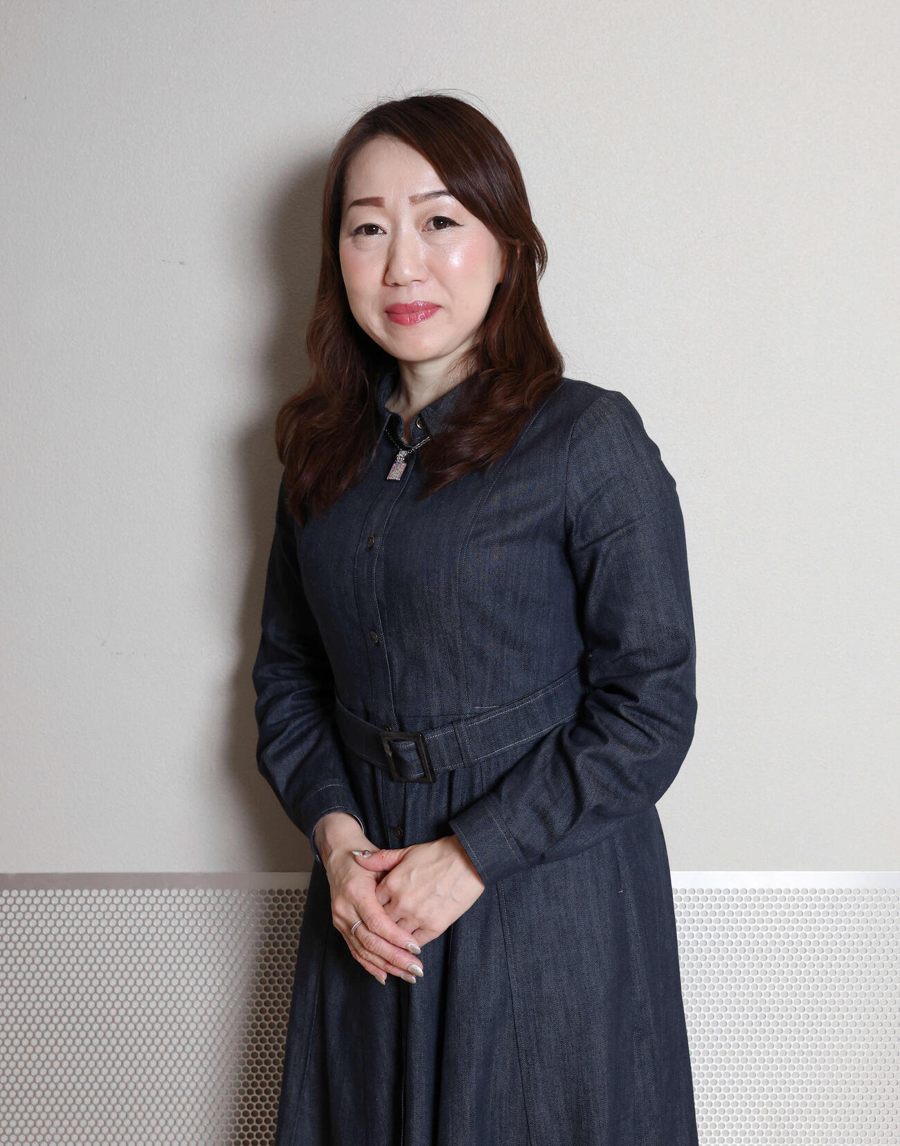 やさしい笑顔を見せる城山みつき（撮影・増田悦実）
