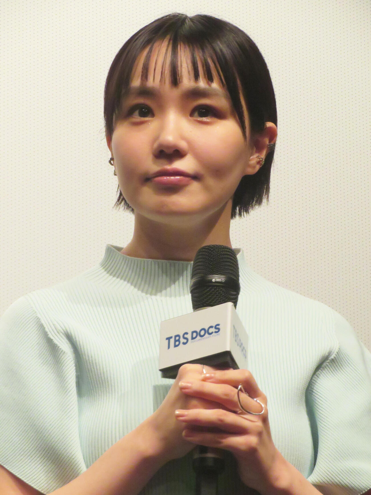 TBSドキュメンタリー映画祭2026「War Braide 2　奈緒と4人の戦争花嫁」舞台あいさつに出席した奈緒（撮影・川田和博）