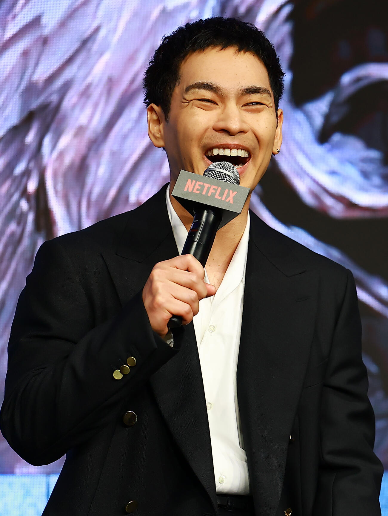 Netflixシリーズ「九条の大罪」配信直前イベントに登場した柳楽優弥（撮影・野上伸悟）